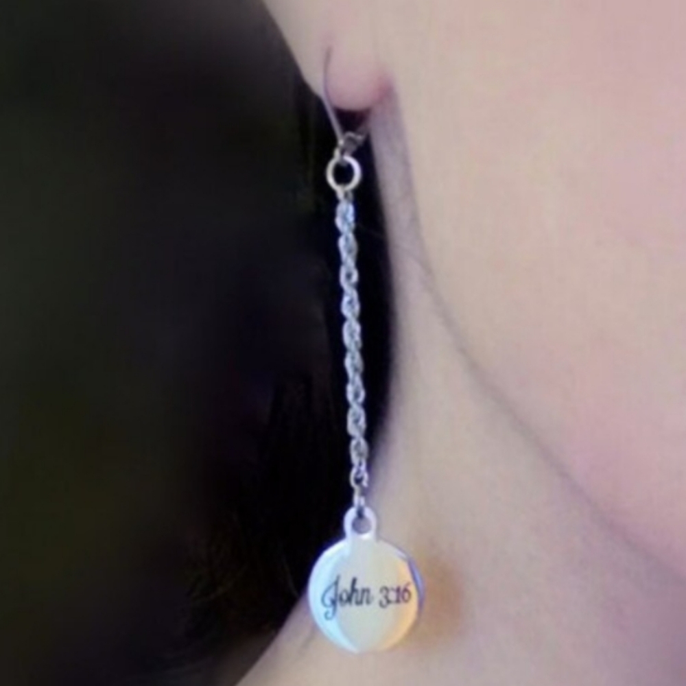Christian Bible Verse Scripture Earrings